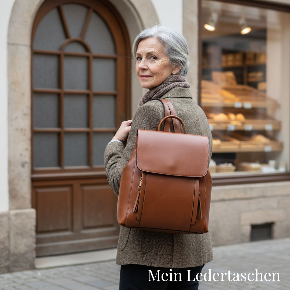 Theo leather backpack