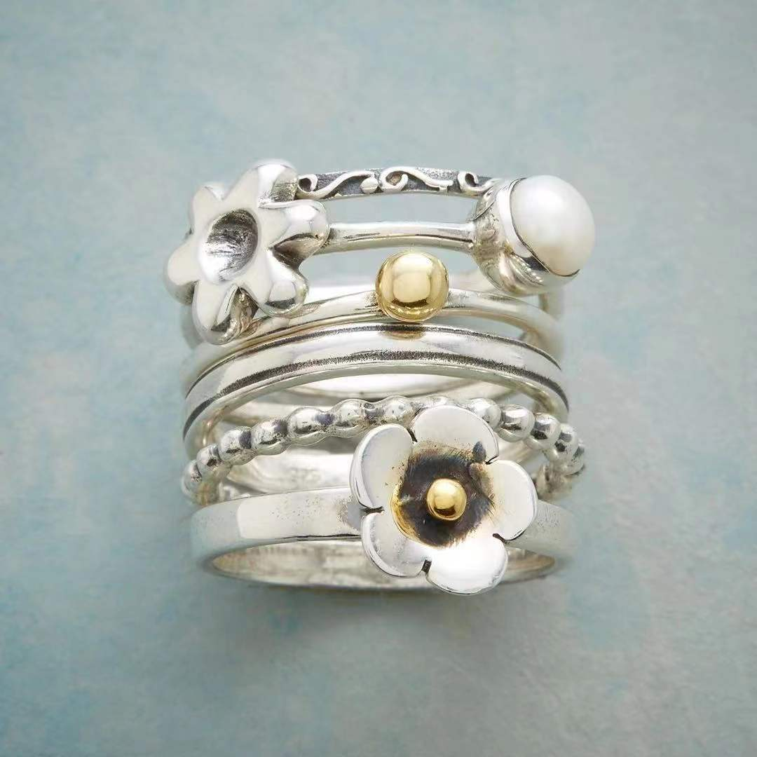 Bague rétro en argent