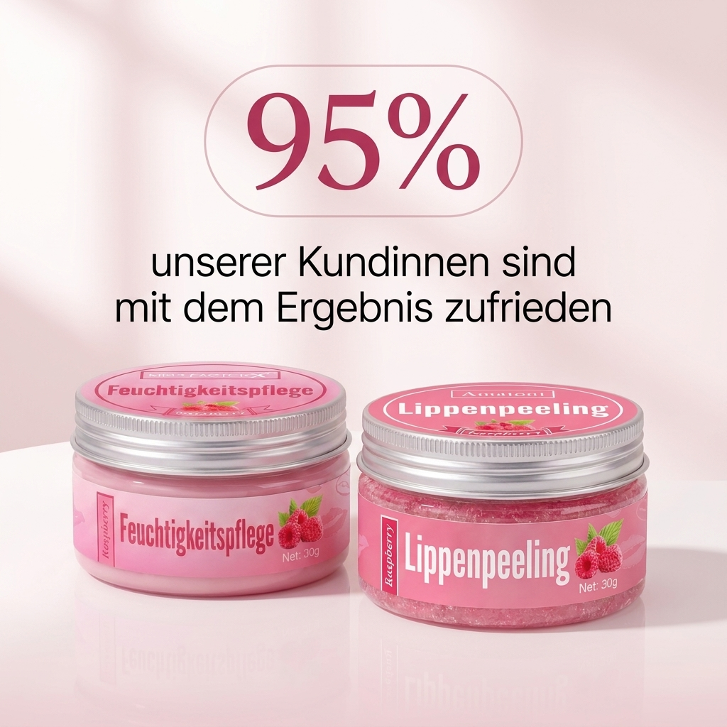 Lippen-Duo Himbeere – Peeling & Pflege (2 × 30 g)