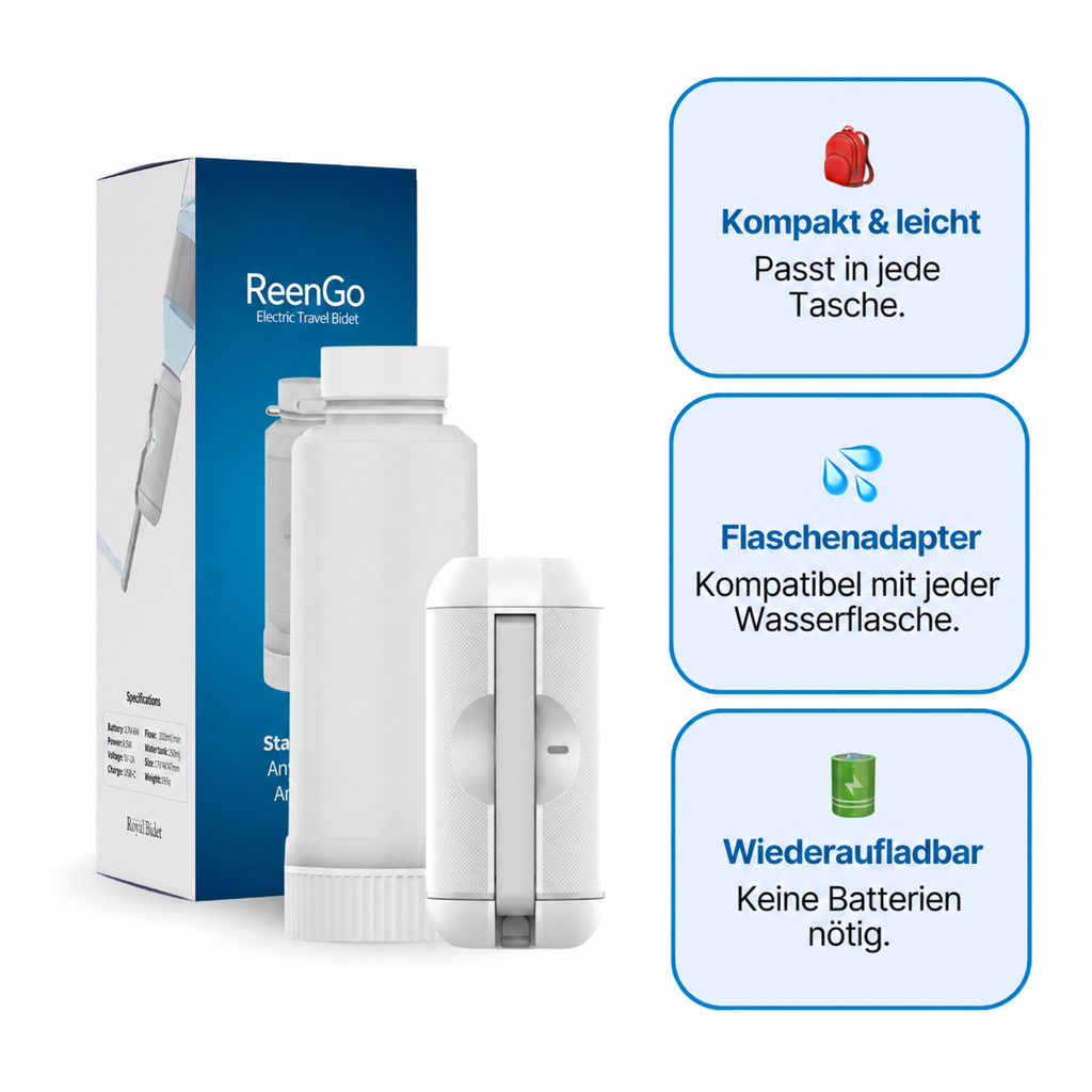 HygieneFlow™ Go – Portable bidet