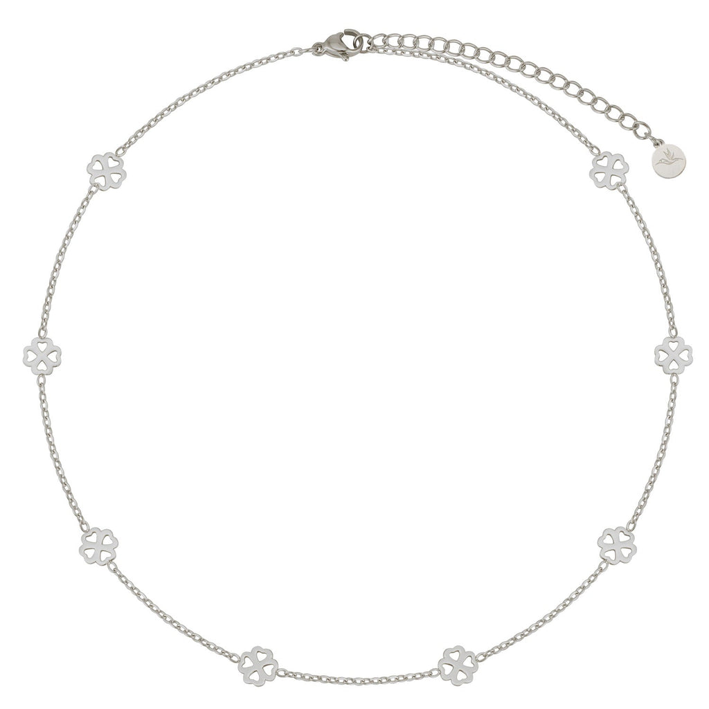 BonnyBliss necklace clover leaf silver