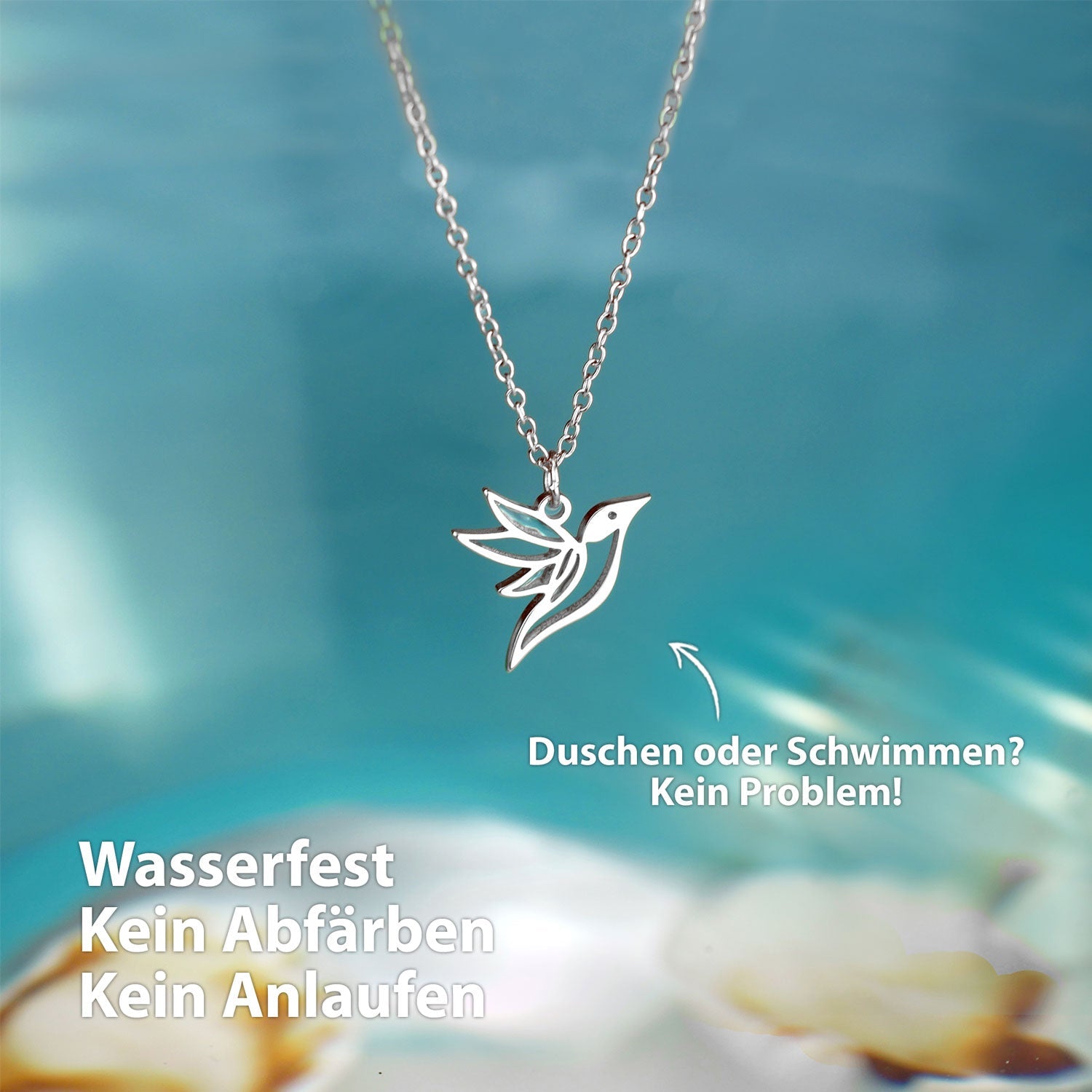 BonnyColibri necklace hummingbird silver
