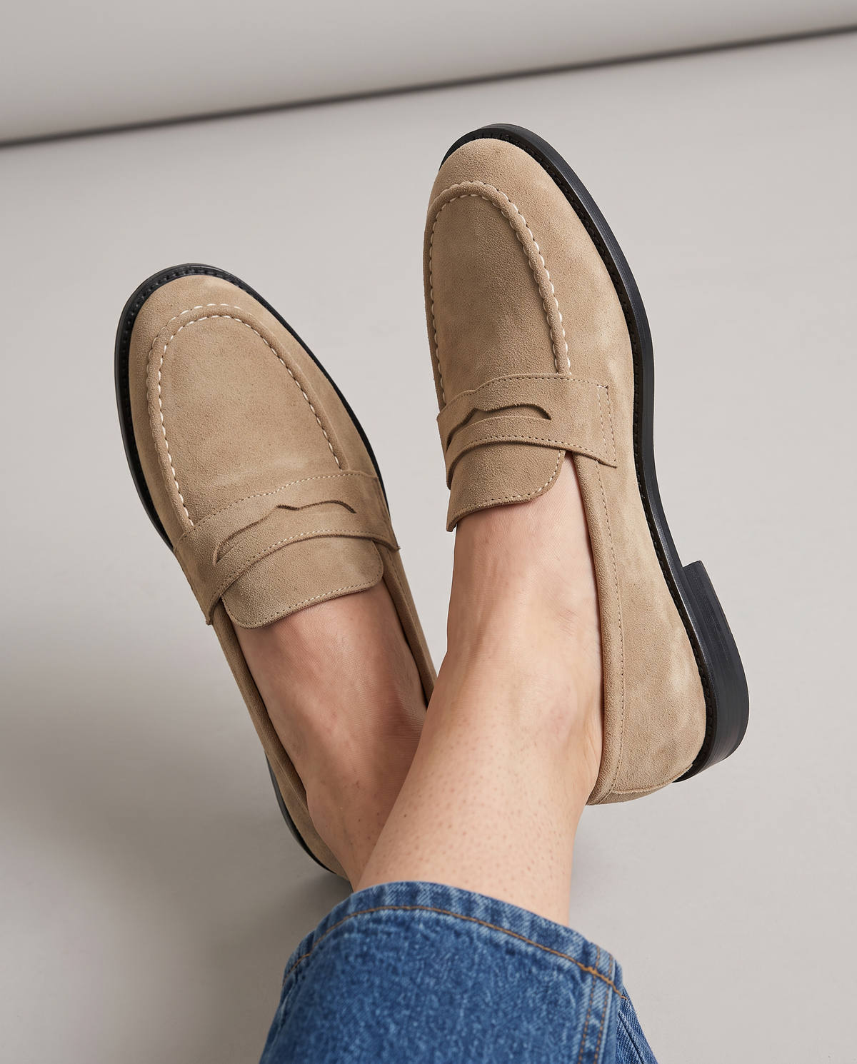Biancara™ - Elegante Halbschuhe aus Veloursleder