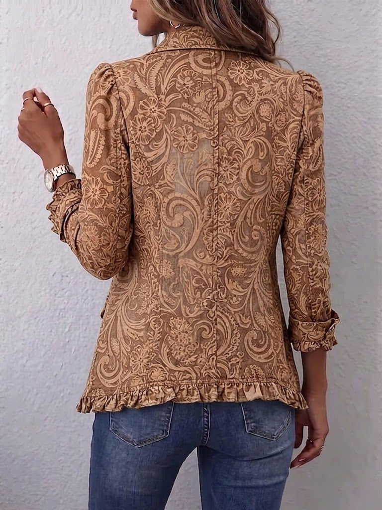 Concepción | Vintage-Blumenjacke mit Volants