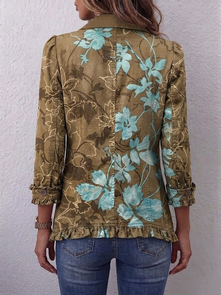 Santé | Blümliche Jacke mit Rüschen