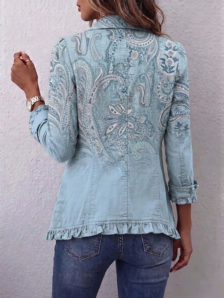 Remedios | Klassische Kaschmirjacke mit Rüschen