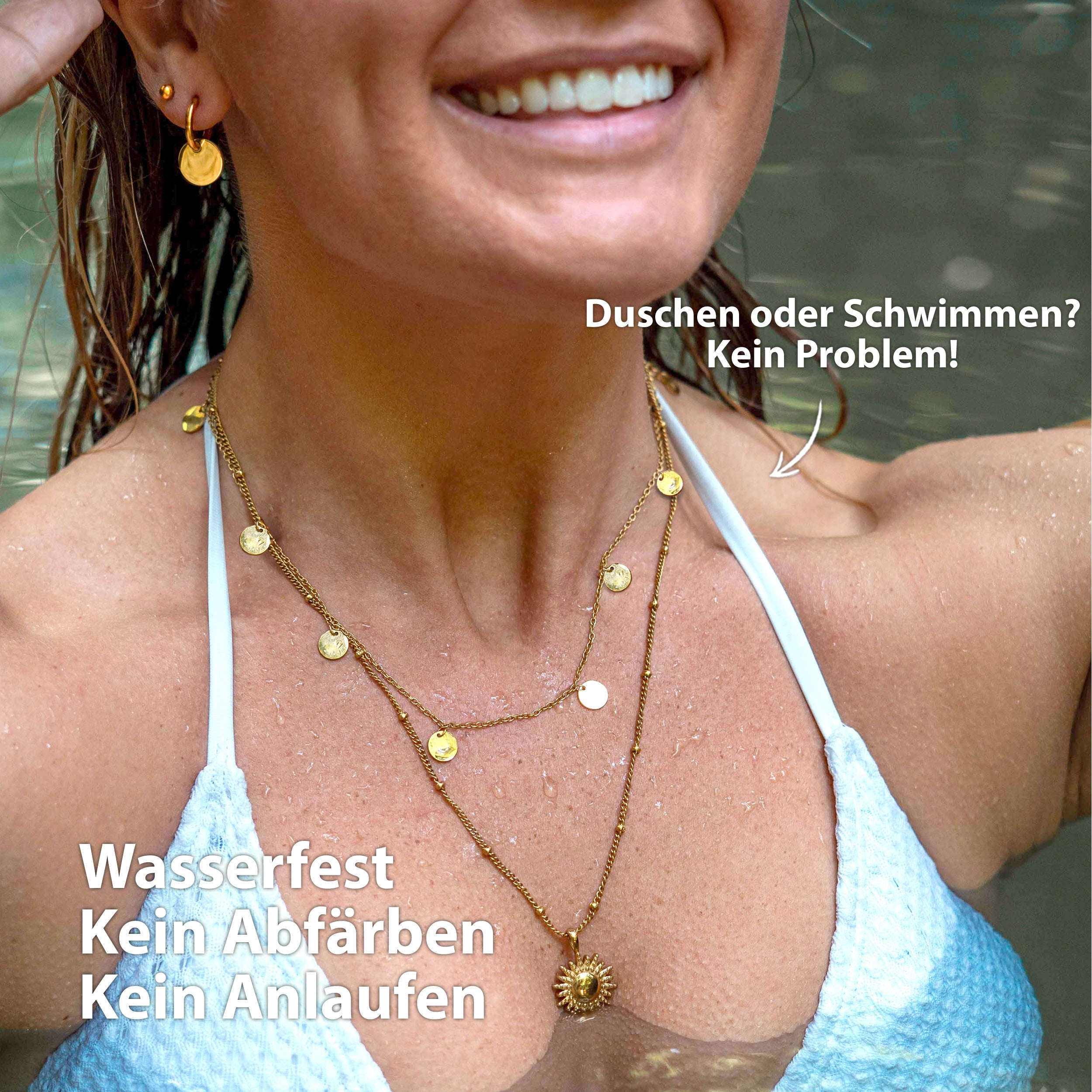 BonnyCoin necklace with gold plates