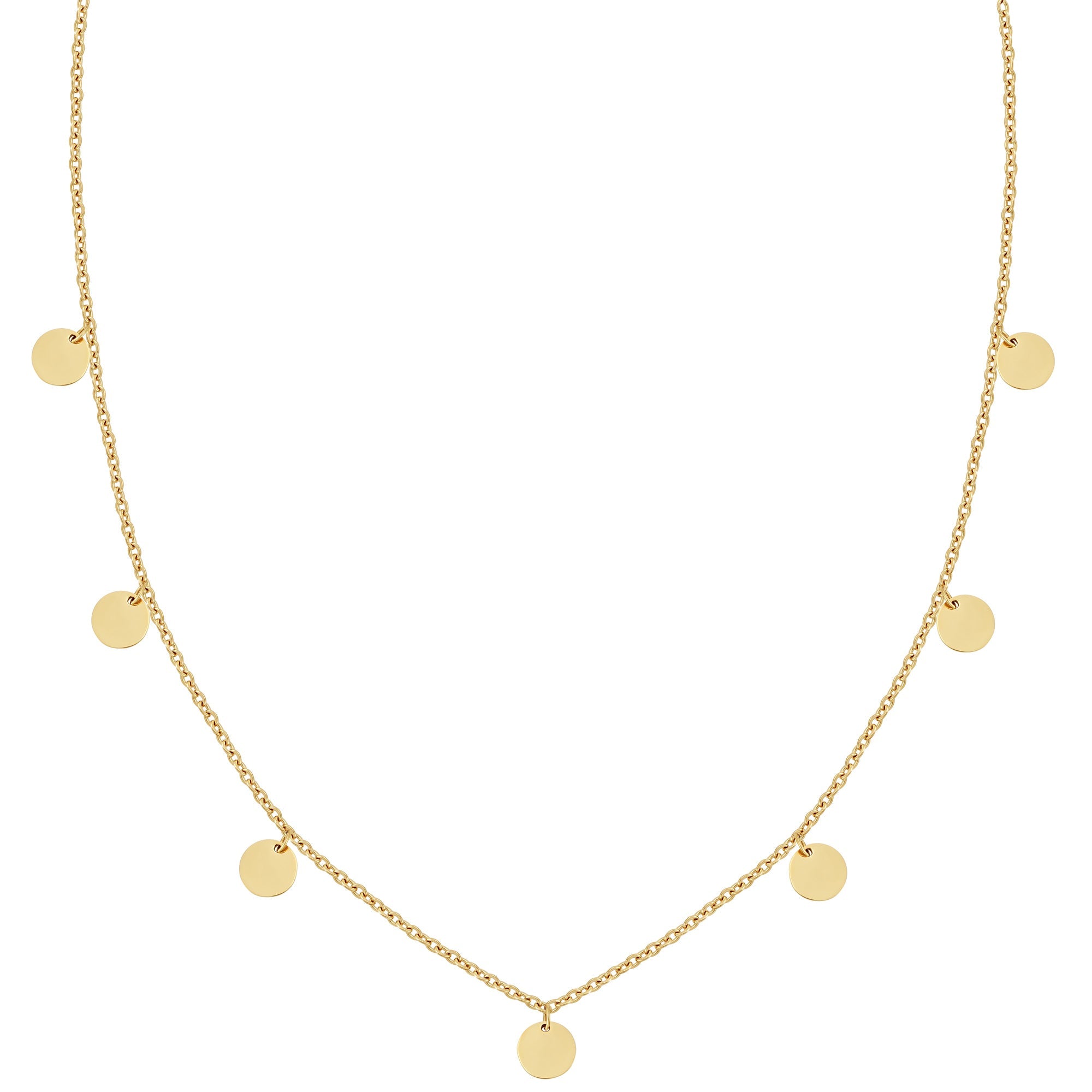 BonnyCoin necklace with gold plates
