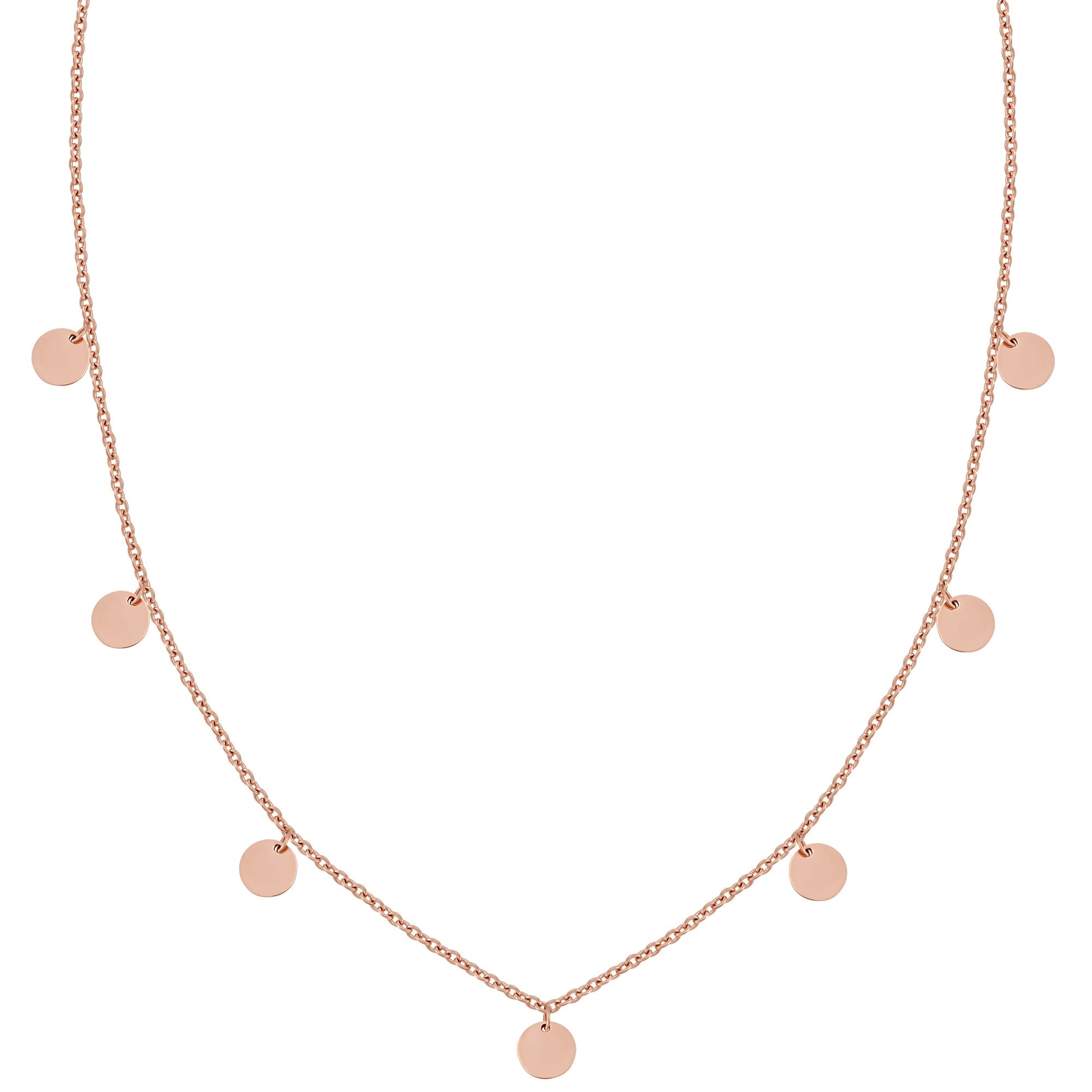 BonnyCoin necklace with rose plate