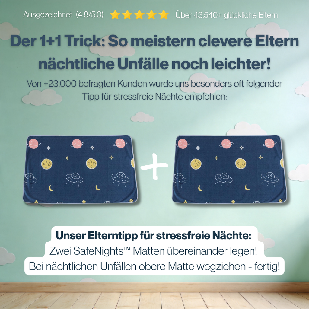 TrockenNacht™ | Wasserdichte & saugfähige Bettauflage