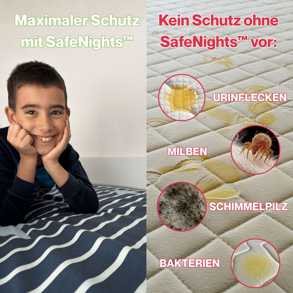 TrockenNacht™ | Wasserdichte & saugfähige Bettauflage