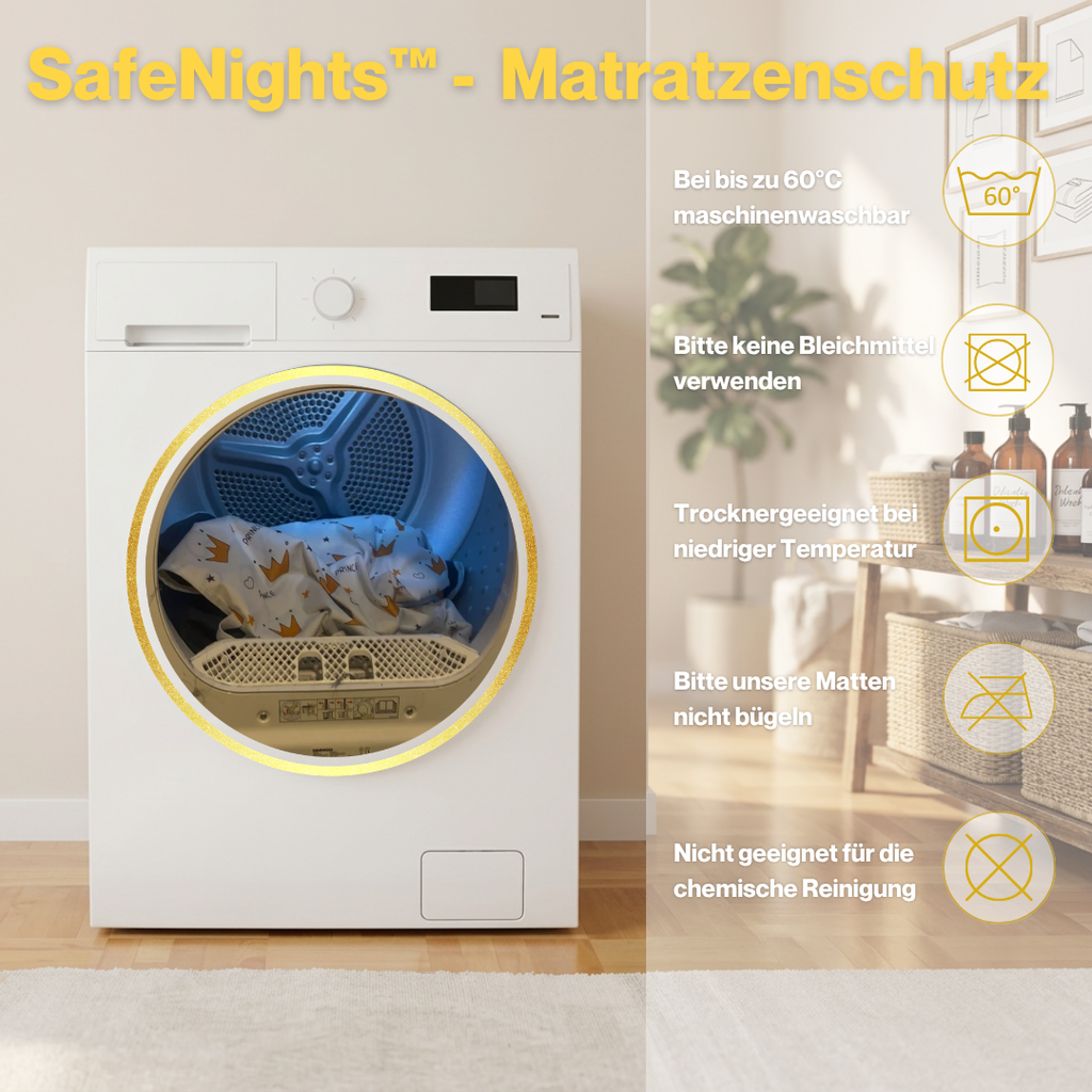 TrockenNacht™ | Wasserdichte & saugfähige Bettauflage
