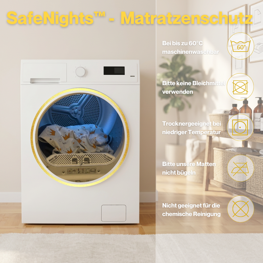 TrockenNacht™ | Wasserdichte & saugfähige Bettauflage