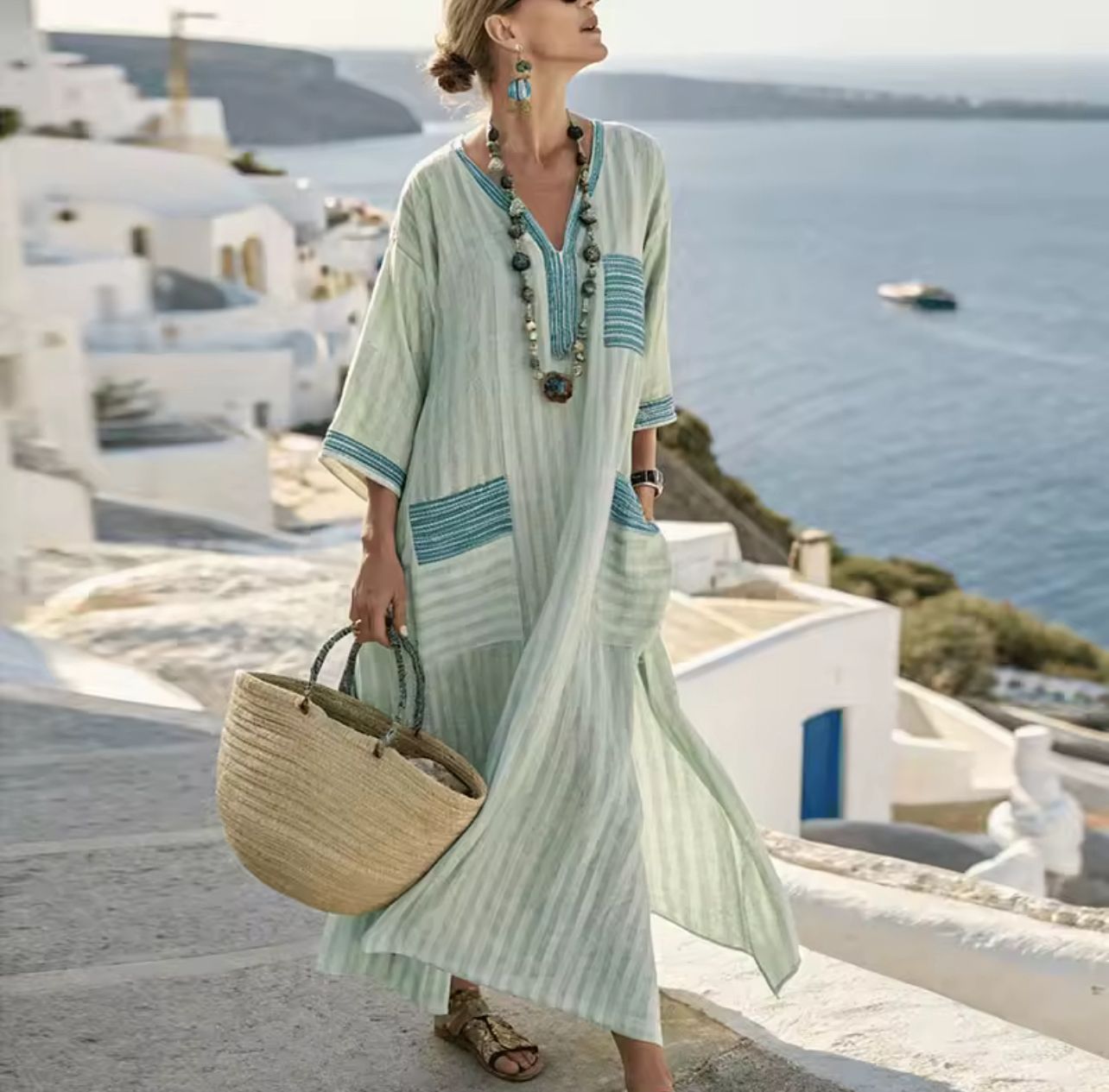 Elegante Mary - Abito longo da spiaggia per un look estivo alla moda
