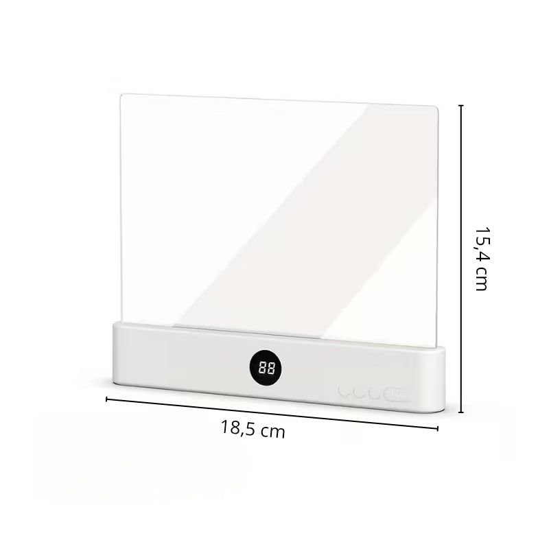 Reading lamp with light panel