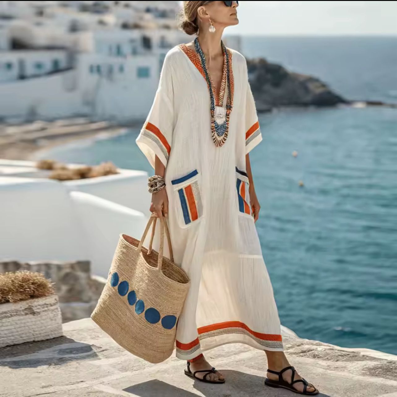 Elegante Mary - Abito longo da spiaggia per un look estivo alla moda