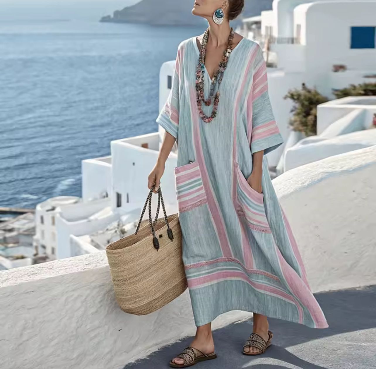 Elegante Mary - Abito longo da spiaggia per un look estivo alla moda