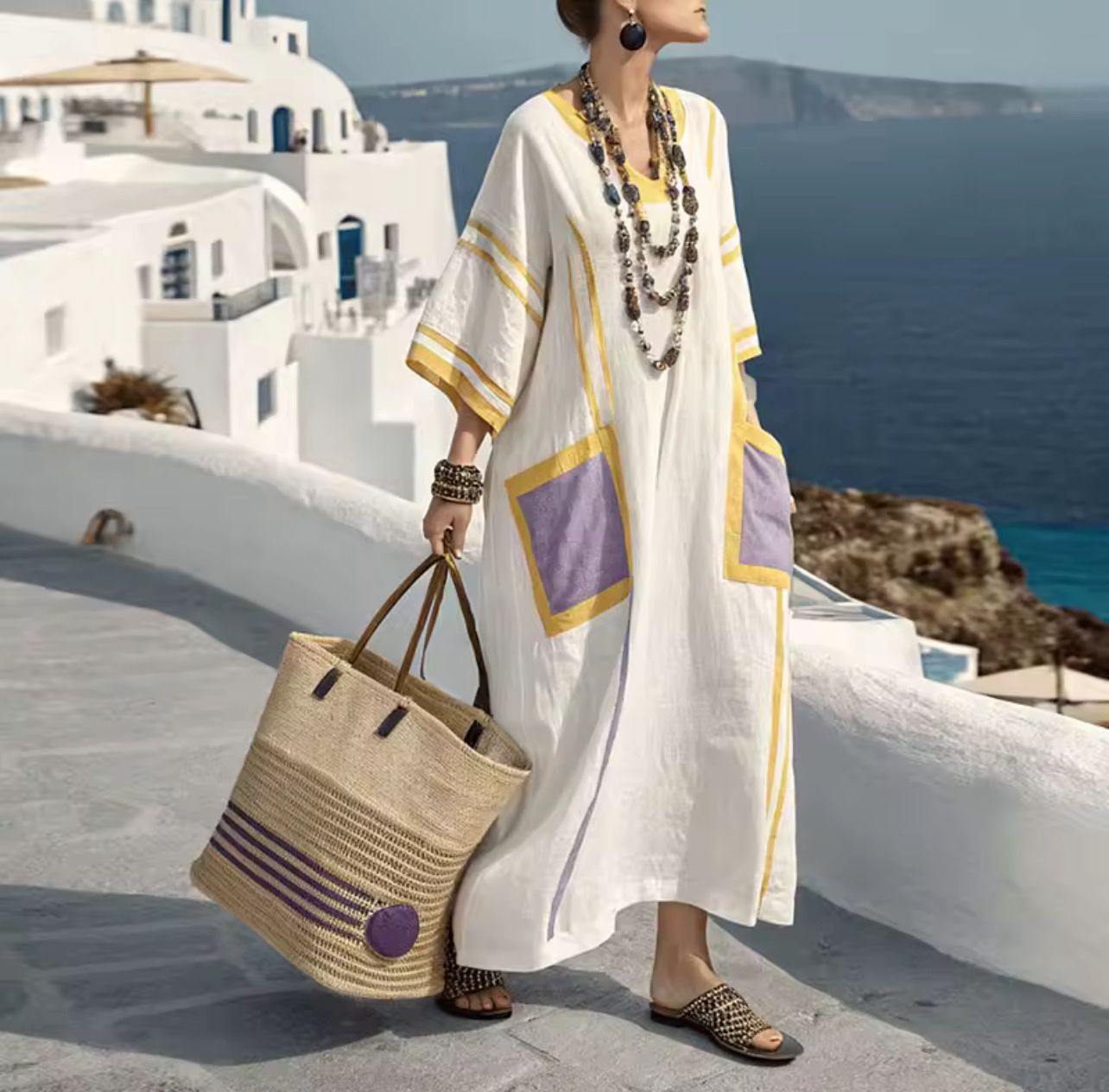 Elegante Mary - Abito longo da spiaggia per un look estivo alla moda