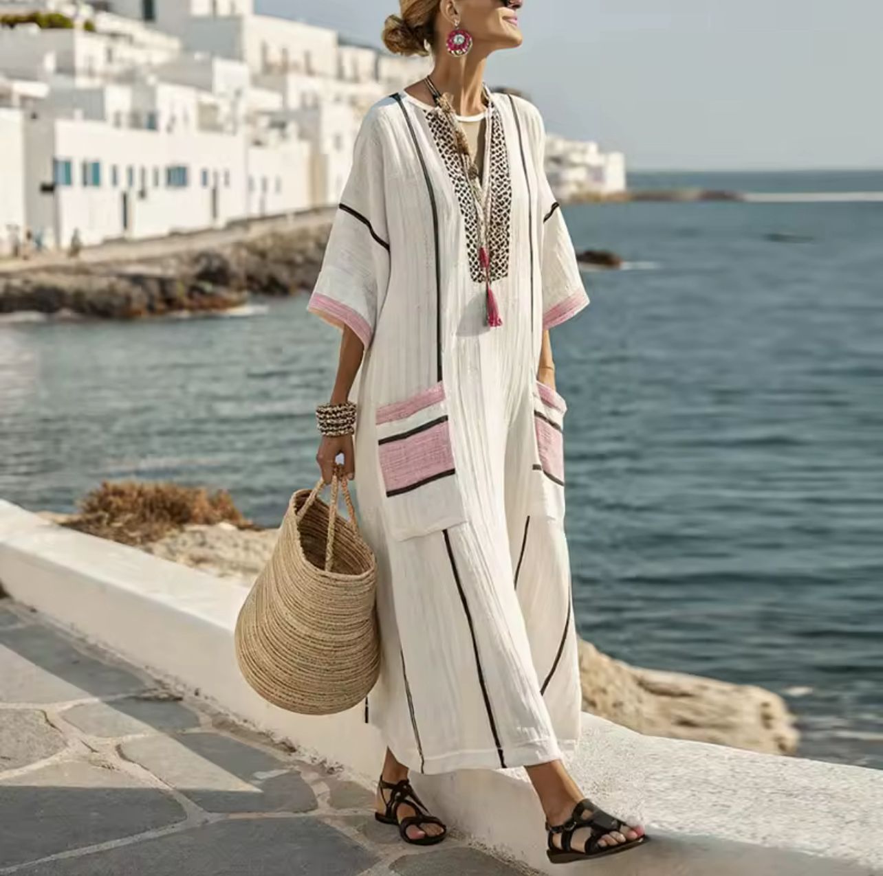 Elegante Mary - Abito longo da spiaggia per un look estivo alla moda