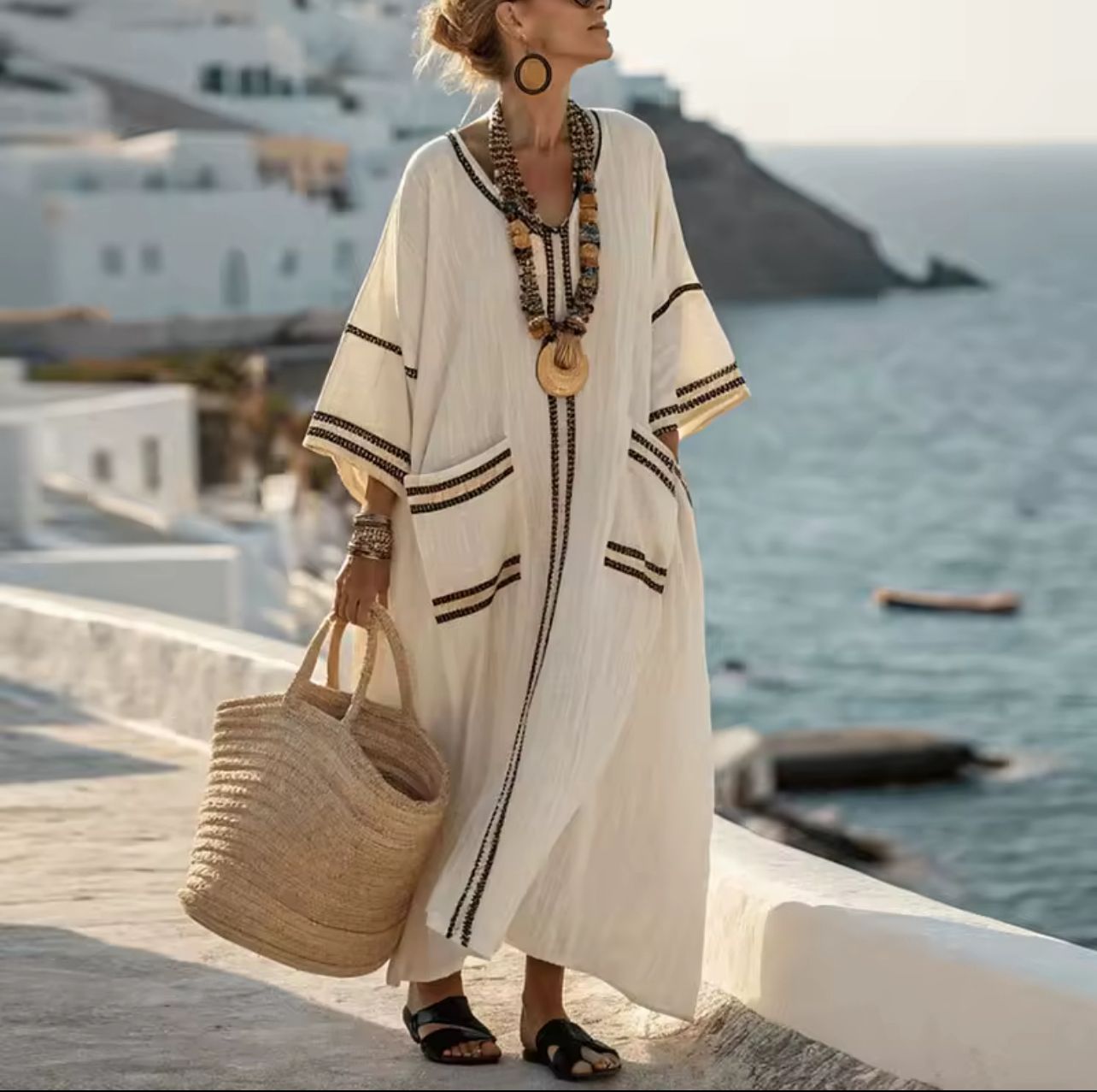 Elegante Mary - Abito longo da spiaggia per un look estivo alla moda