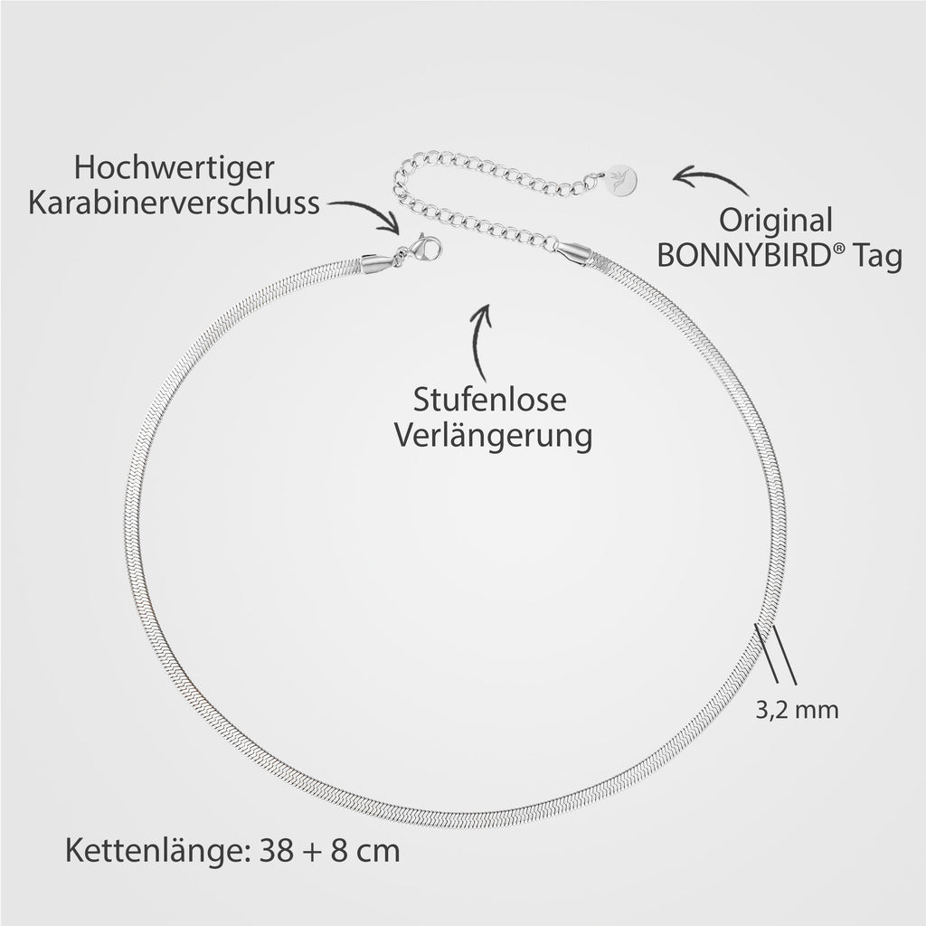 BonnySnake Schlangenkette Silber