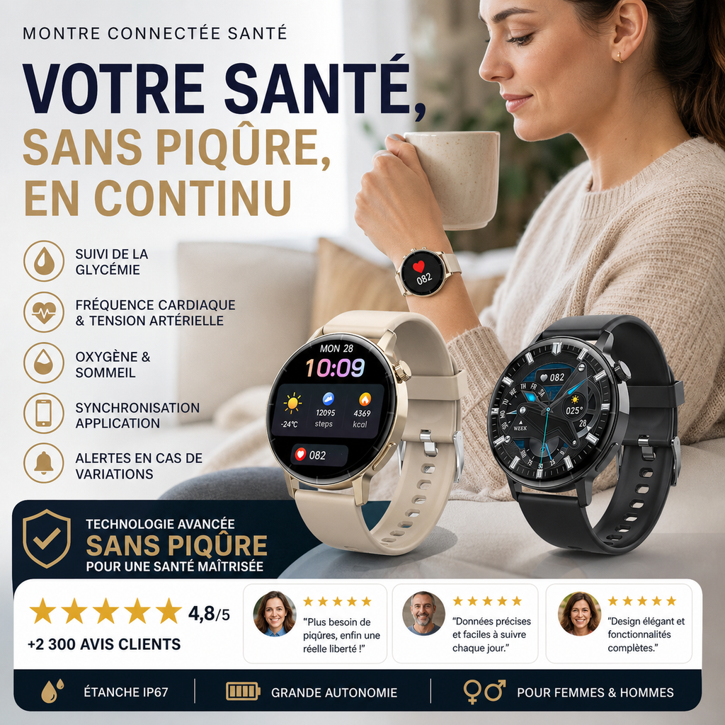 VELTOR™ | Montre Connectée Intelligente