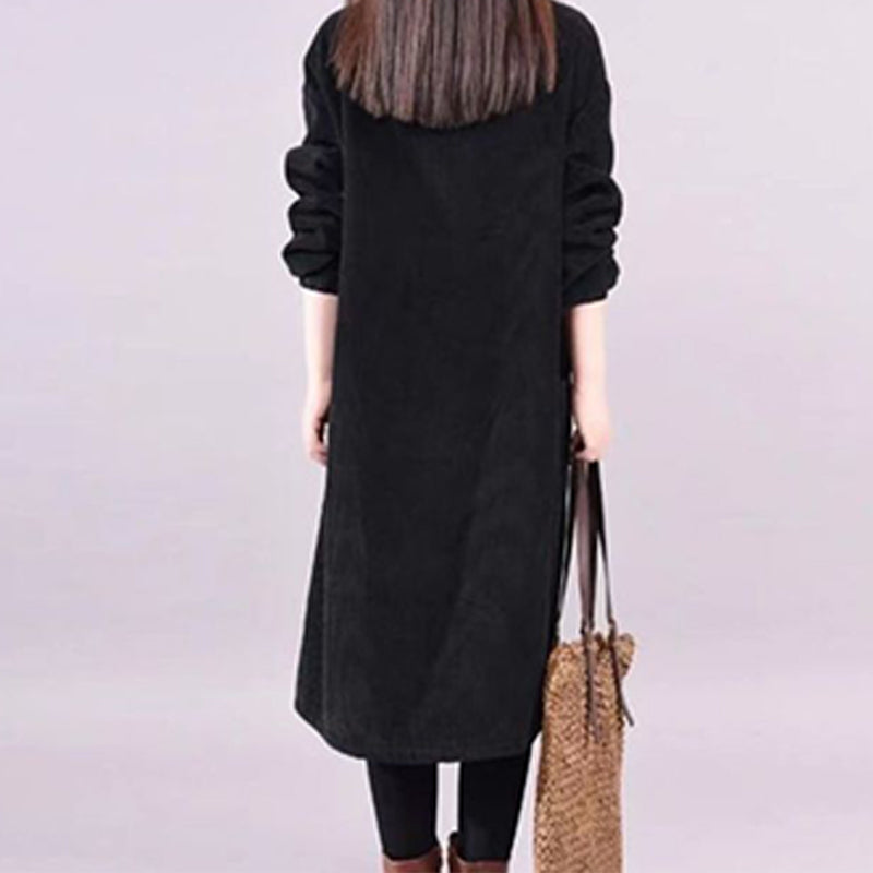 Cocoon winter knit dress