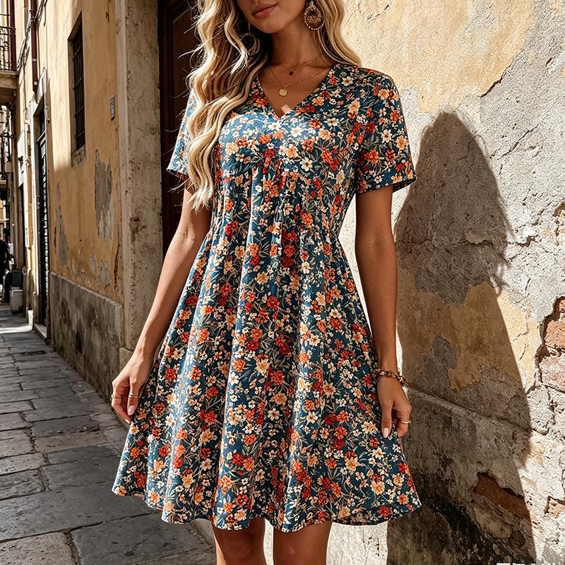 Mireya™ | Luftiges Denimkleid