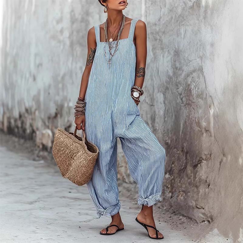 Marena™ | Luftiger Streifen-Jumpsuit