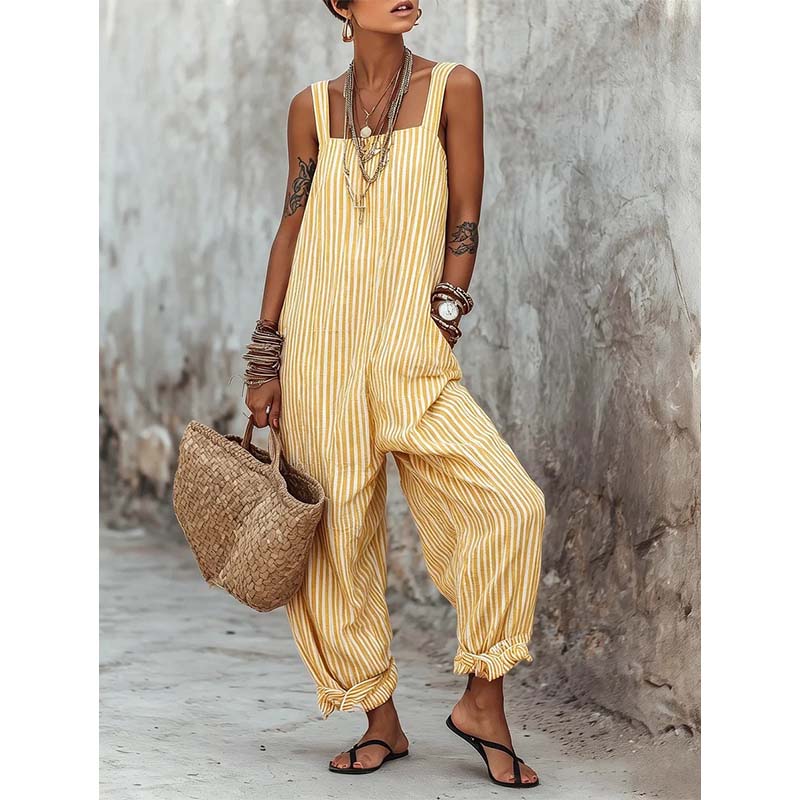 Marena™ | Luftiger Streifen-Jumpsuit