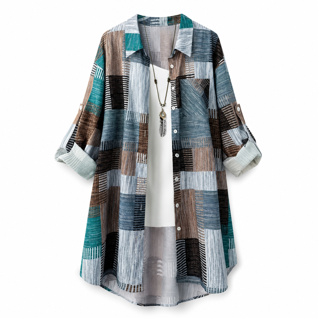 Leni™ | Luftige Karierte Overshirt