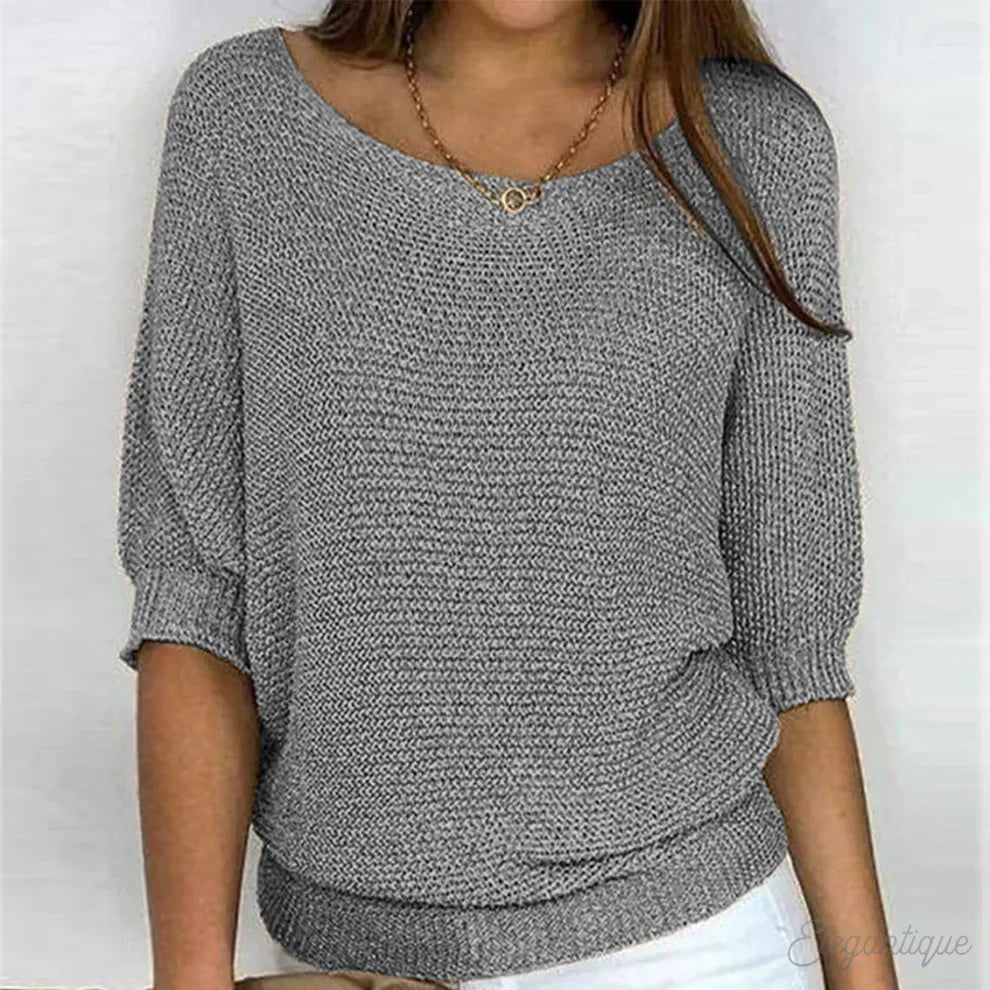Gabrielle | Chic Twisted Knit Sweater