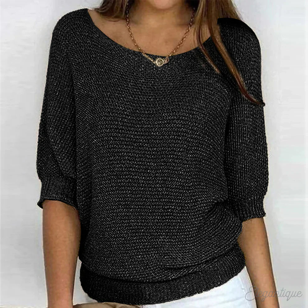 Gabrielle | Chic Twisted Knit Sweater