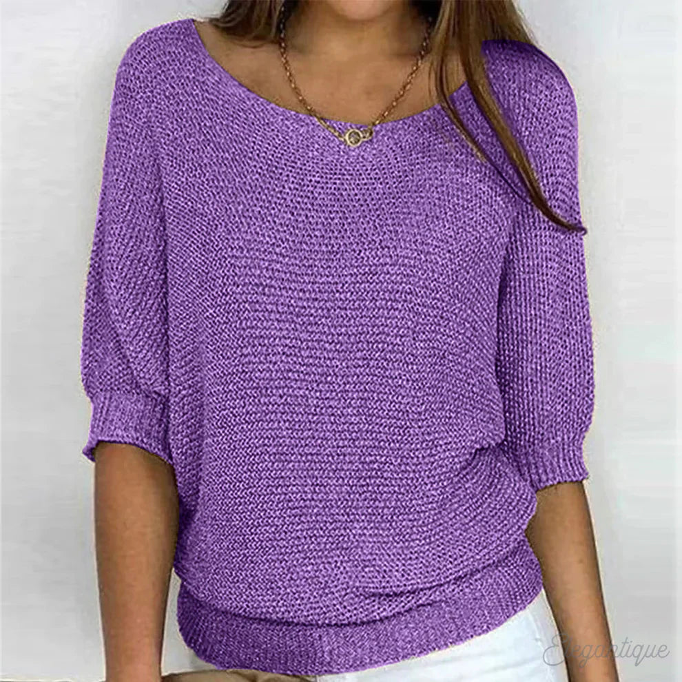 Gabrielle | Chic Twisted Knit Sweater
