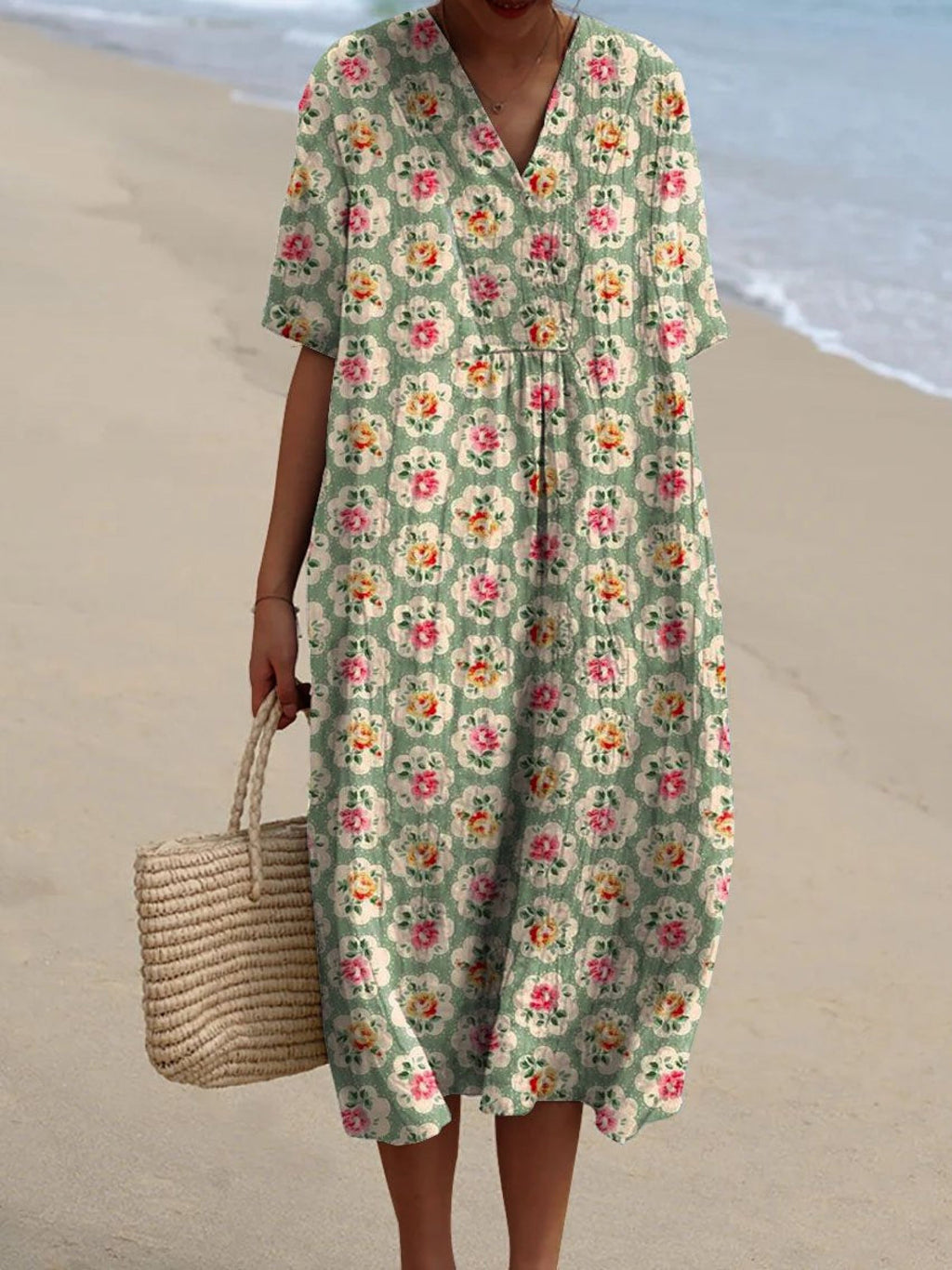 Femke - vintage floral dress